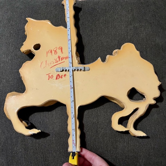 Vintage 1989 June Sears Carousel horses wall decor - Picture 8 of 8